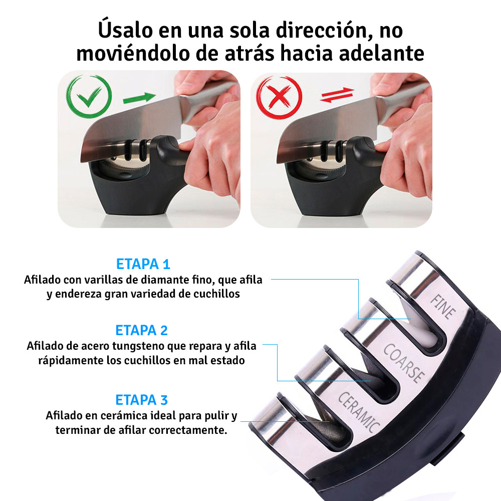 Miniatura 5 de Afilador Cuchillos Acero XR1618